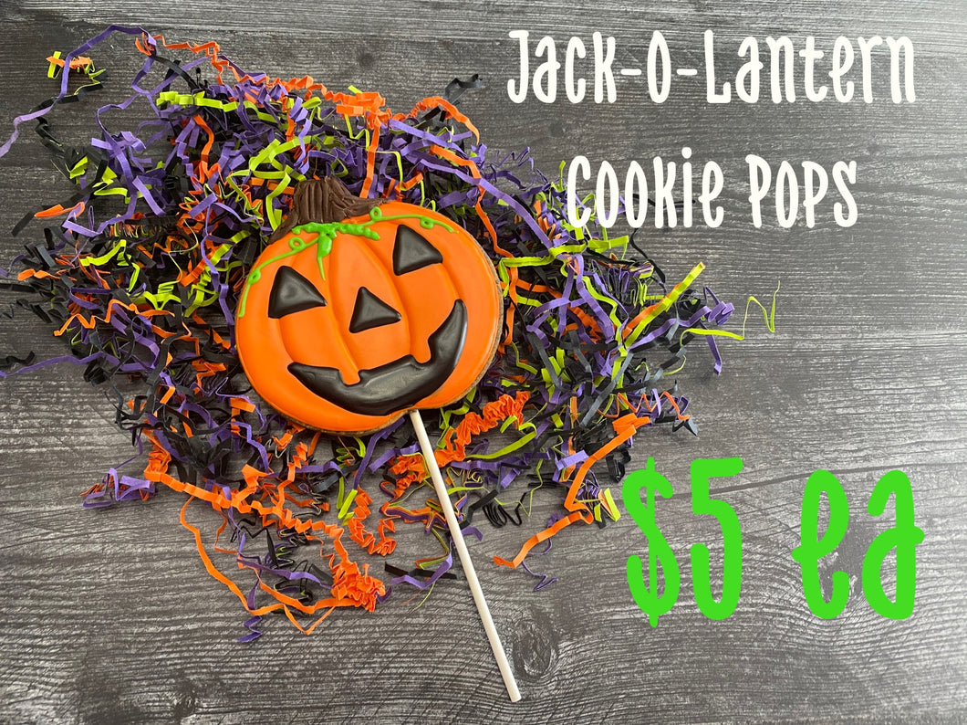 JACK - O - LANTERN  Cookie Pops